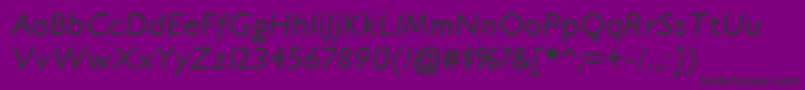 Czcionka JillicanrgBolditalic – czarne czcionki na fioletowym tle