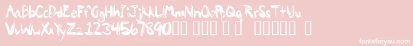 PAINP    Font – White Fonts on Pink Background