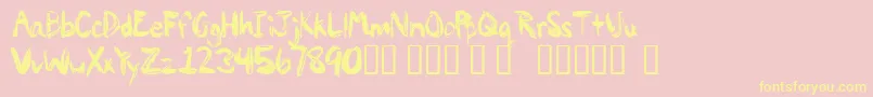 PAINP    Font – Yellow Fonts on Pink Background