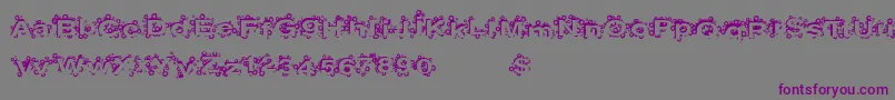 PaintBalls Font – Purple Fonts on Gray Background