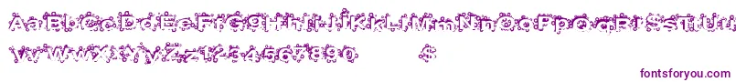 PaintBalls Font – Purple Fonts on White Background