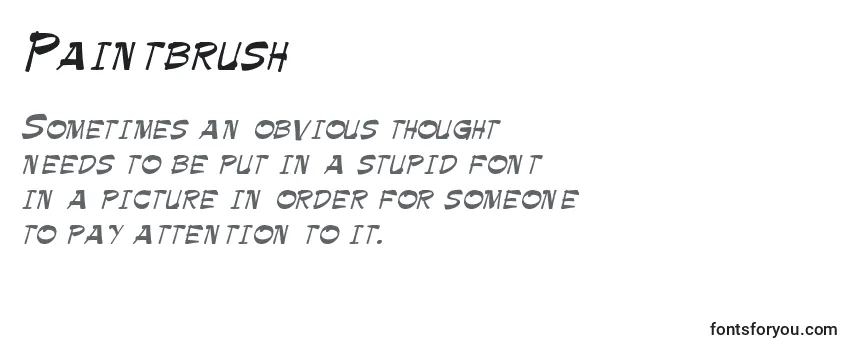 Шрифт Paintbrush (136402)
