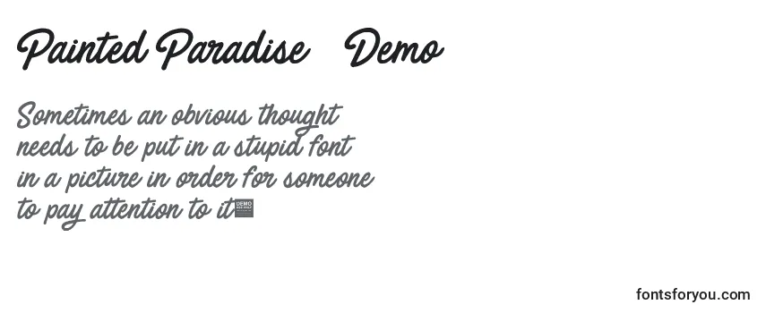 Painted Paradise   Demo Font