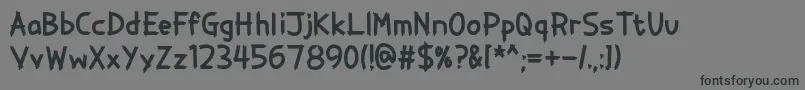 Painter Decorator Font – Black Fonts on Gray Background