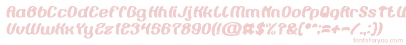 Painting the Light Bold Italic Font – Pink Fonts