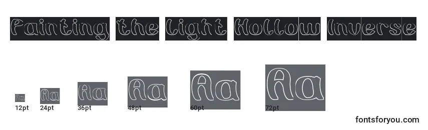 Painting the Light Hollow Inverse Font Sizes