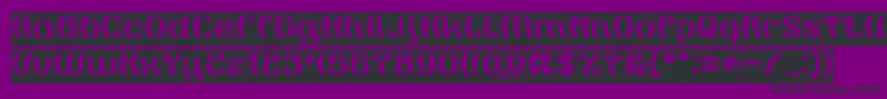 Czcionka Painting the Light Inverse – czarne czcionki na fioletowym tle