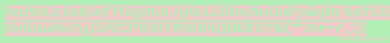 Шрифт Painting the Light Inverse – розовые шрифты на зелёном фоне