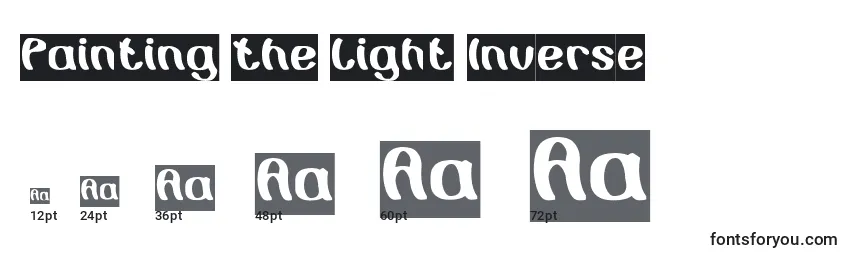 Painting the Light Inverse Font Sizes