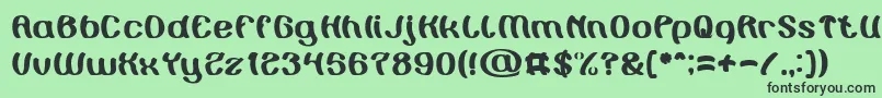Painting the Light Font – Black Fonts on Green Background