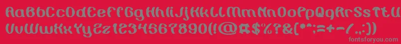 Painting the Light Font – Gray Fonts on Red Background