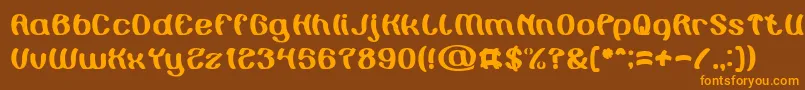Painting the Light Font – Orange Fonts on Brown Background