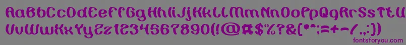 Painting the Light Font – Purple Fonts on Gray Background