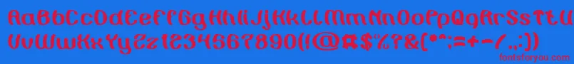 Painting the Light Font – Red Fonts on Blue Background