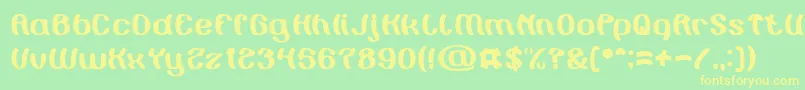 Painting the Light Font – Yellow Fonts on Green Background