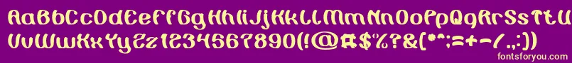 Painting the Light Font – Yellow Fonts on Purple Background