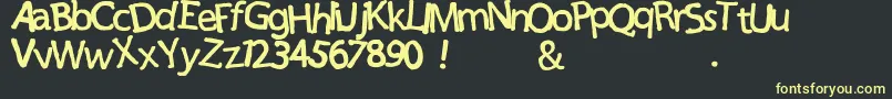 PakPandir Font – Yellow Fonts on Black Background