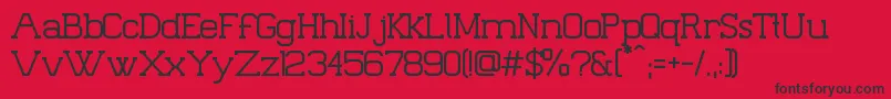 Palacio Font – Black Fonts on Red Background