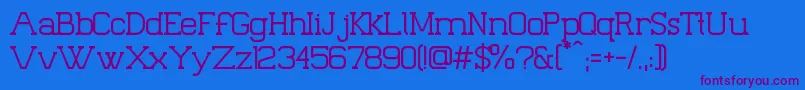 Palacio Font – Purple Fonts on Blue Background