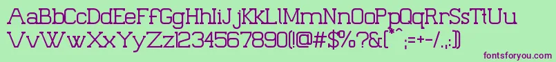 Palacio Font – Purple Fonts on Green Background