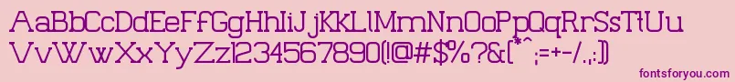Palacio Font – Purple Fonts on Pink Background
