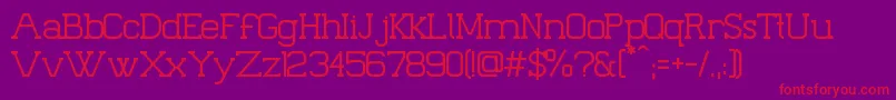 Palacio Font – Red Fonts on Purple Background