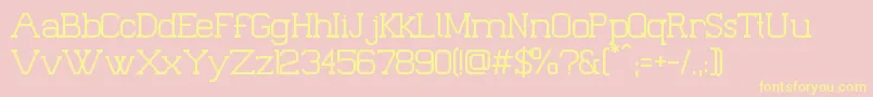 Palacio Font – Yellow Fonts on Pink Background