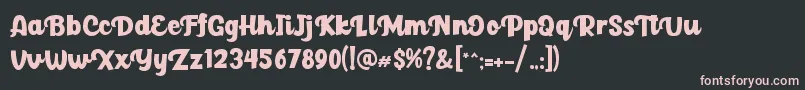 Paladise Font – Pink Fonts on Black Background
