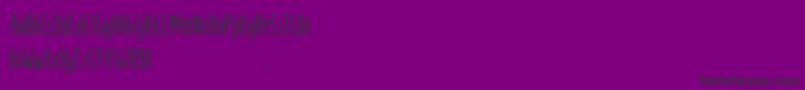 Palamia demo-Schriftart – Schwarze Schriften auf violettem Hintergrund