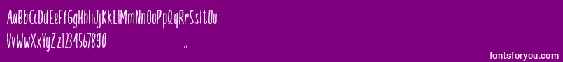 Palamia demo Font – White Fonts on Purple Background