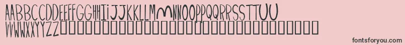 PALIMPUSフォントについての詳細 フォントPALIMPUS – ピンクの背景に黒い文字