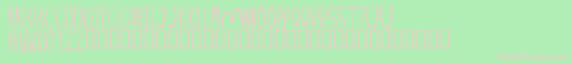 PALIMPUS Font – Pink Fonts on Green Background