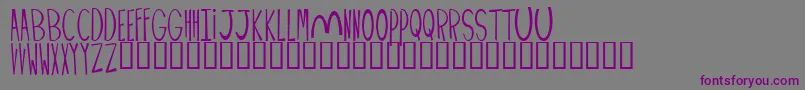 Weitere Informationen zur PALIMPUS-Schriftart PALIMPUS-Schriftart – Violette Schriften auf grauem Hintergrund