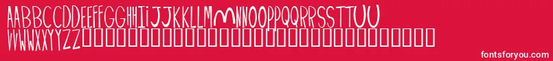 PALIMPUS Font – White Fonts on Red Background