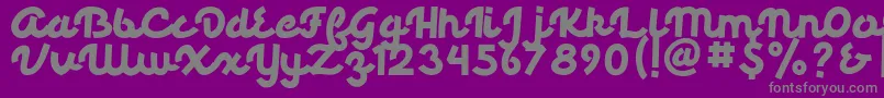 Palmore Font – Gray Fonts on Purple Background