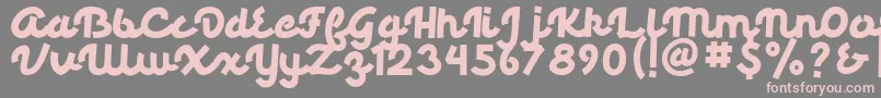 Palmore Font – Pink Fonts on Gray Background