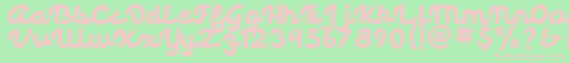 Palmore Font – Pink Fonts on Green Background