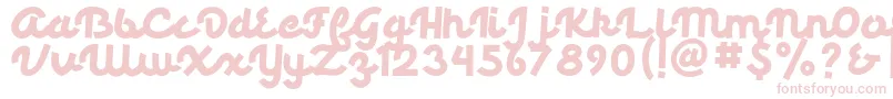 Palmore Font – Pink Fonts on White Background