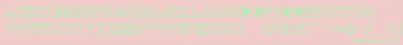 PALO SANTO Font – Green Fonts on Pink Background