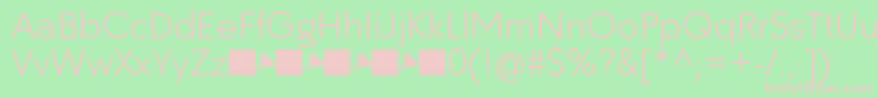 Paloseco Light Font – Pink Fonts on Green Background