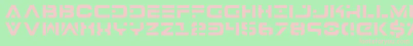 7thServiceSemiCondensed Font – Pink Fonts on Green Background