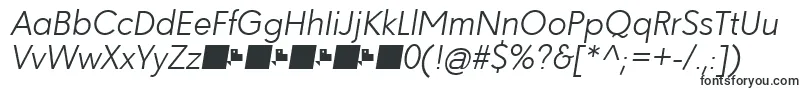Paloseco LightItalic Font – Fonts for VK