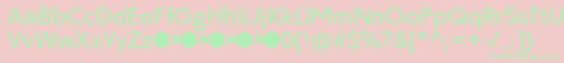 Paloseco Medium Font – Green Fonts on Pink Background