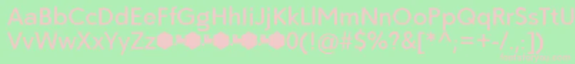 Paloseco Medium Font – Pink Fonts on Green Background