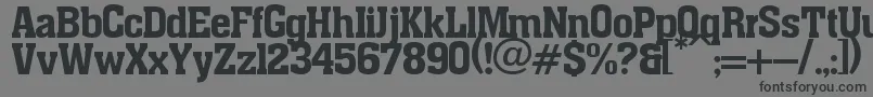 Шрифт pancho – чёрные шрифты на сером фоне