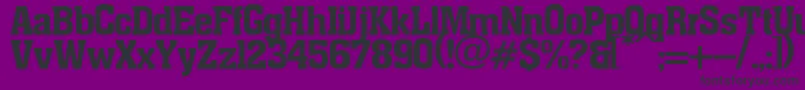 フォントpancho – 紫の背景に黒い文字