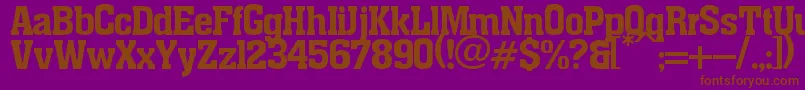 Шрифт pancho – коричневые шрифты на фиолетовом фоне