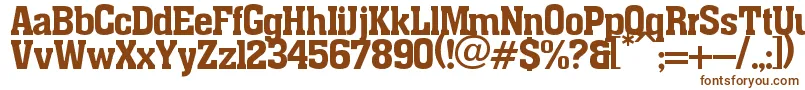Шрифт pancho – коричневые шрифты на белом фоне