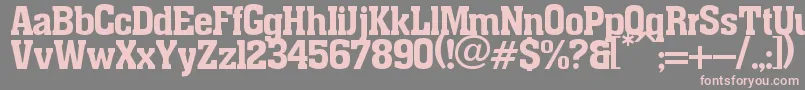 Шрифт pancho – розовые шрифты на сером фоне