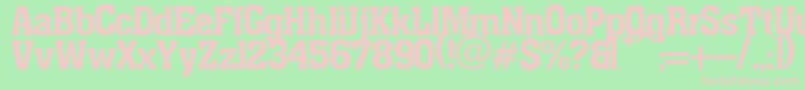 pancho Font – Pink Fonts on Green Background